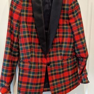J. crew holiday tartan plaid blazer